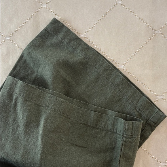 Old Navy linen-blend wide-leg pants in olive green NWT Size XL SP17 - Picture 10 of 11